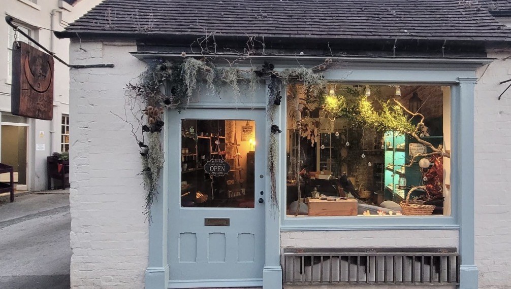 The Wenlock Witch shopfront